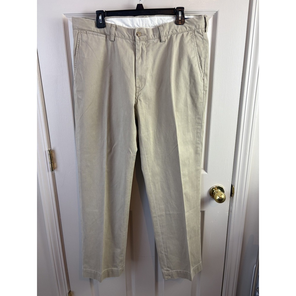 Polo Ralph Lauren Chino Pants Mens 36/30 Tan Excellent Classic Fit Khaki Twill